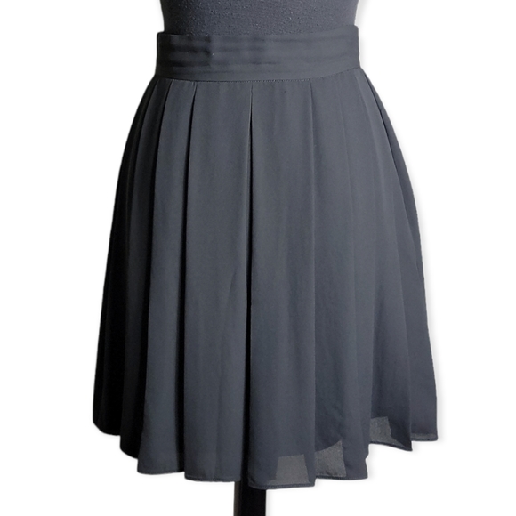 Eva Longoria Dresses & Skirts - Eva Longoria pleated chiffon black skirt size 0